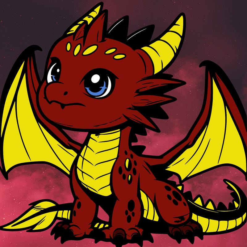fierce baby night dragon
