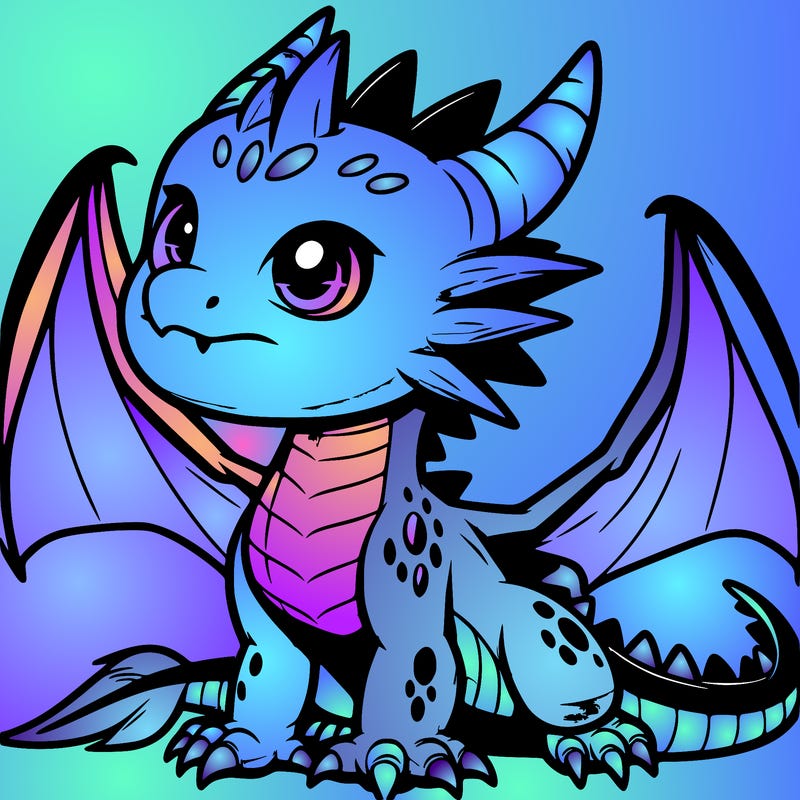 fierce baby night dragon