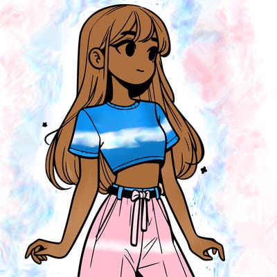 girl in a cute crop top