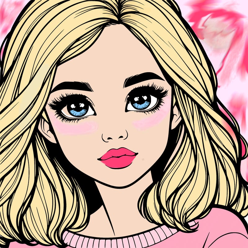 realistic girl whith cute eyes