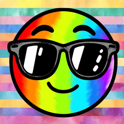 emoji with sunglasses