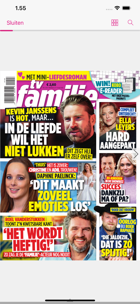 TV Familie - Portada de la revista digital TV Familie con noticias del espectáculo flamenco y entrevistas a celebridades