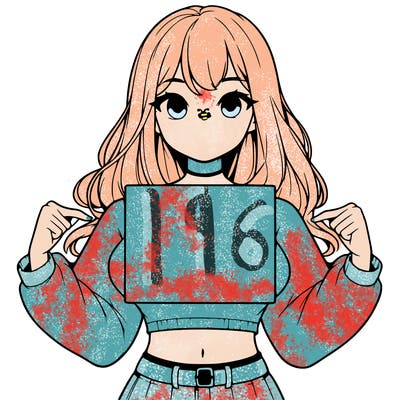 girl holding a blank sign in a long sleeve crop top