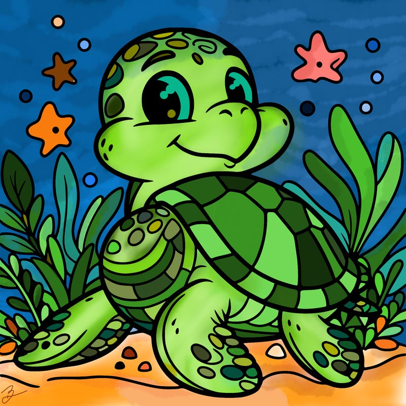 tippy sea turtle