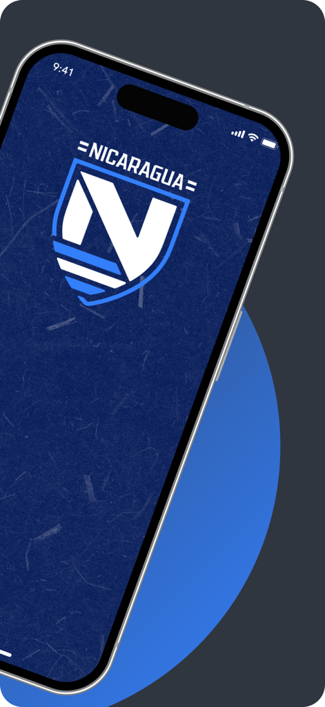 Azul y Blanco - Azul y Blanco official Nicaraguan football team app splash screen featuring the team logo