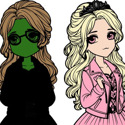 a princess with a jacket realistic