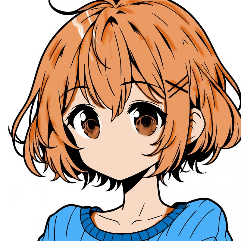 anime girl with short hair