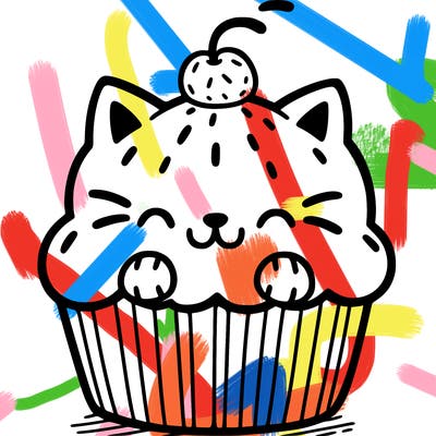 cat cupcake