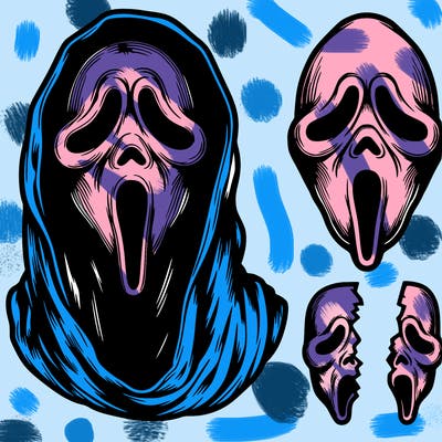 realistic,scary,gostface