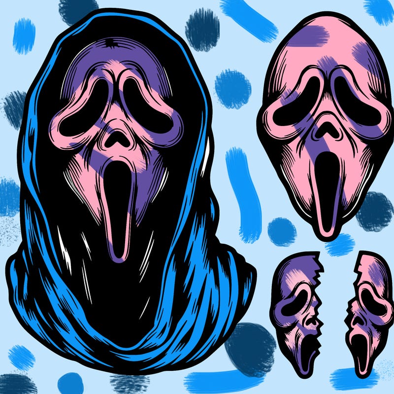 realistic,scary,gostface