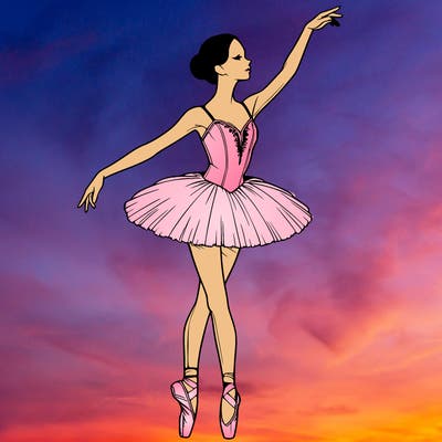 realistic ballerina