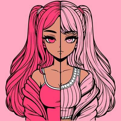 realistic girl split