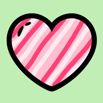 a blank heart