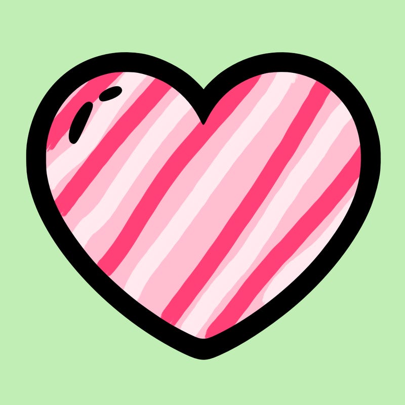 a blank heart