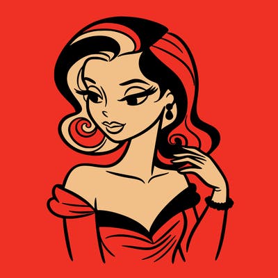 an elegant woman