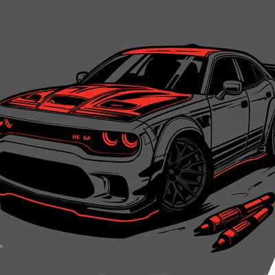 hellcat the car