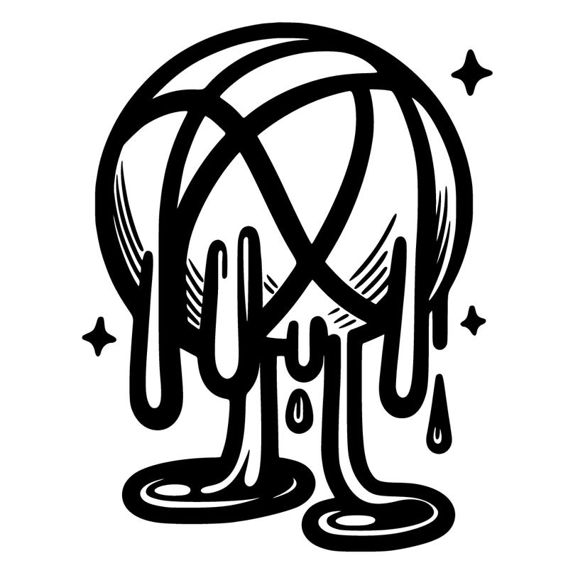dripping basketball