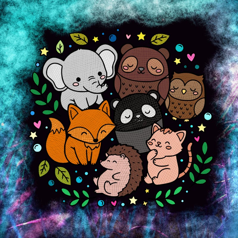 cute drawings of animals