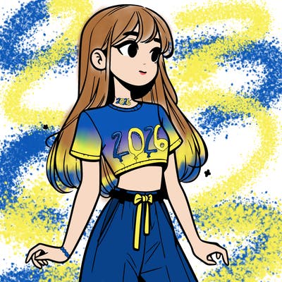 girl in a cute crop top