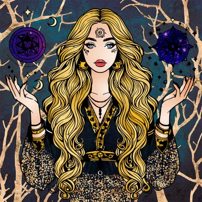 realistic mystical girl