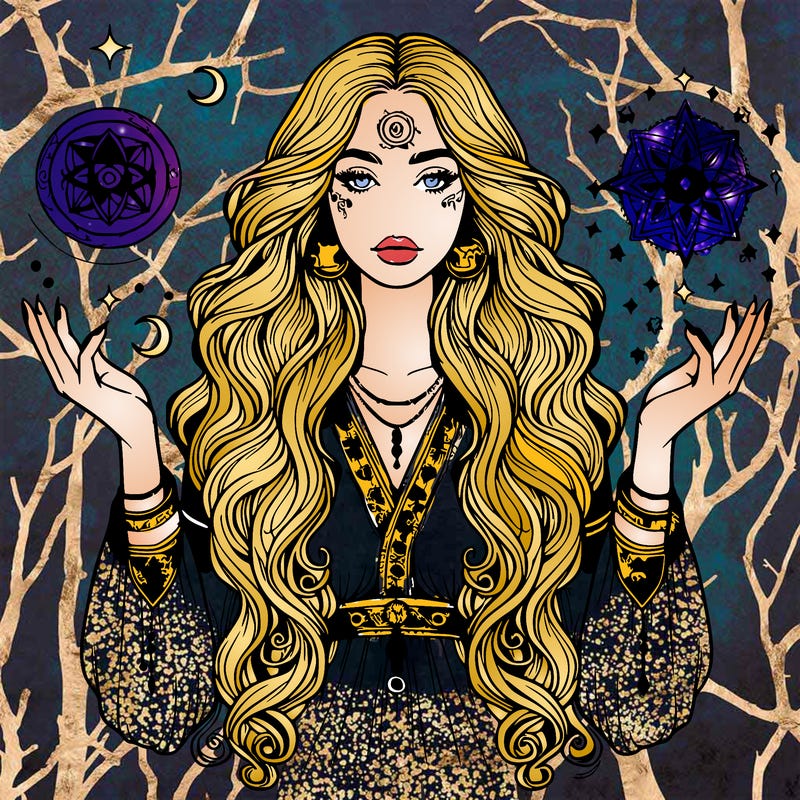 realistic mystical girl