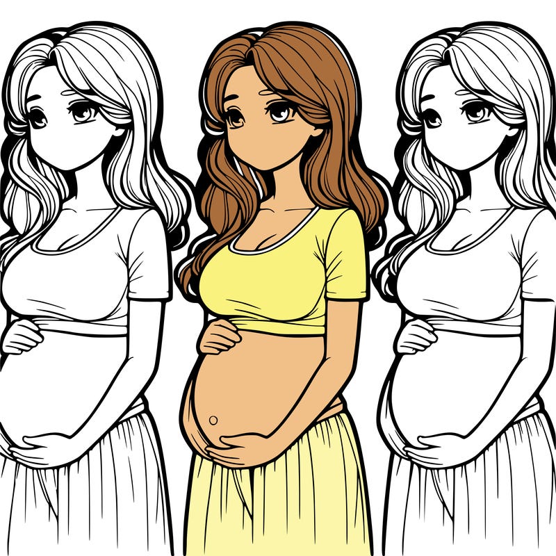 realistic preganant lady