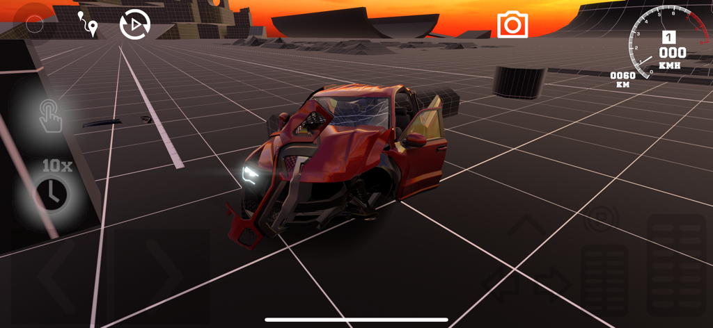 FlexicX - Realistic softbody car deformation in FlexicX mobile physics simulator.