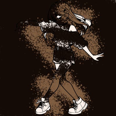 realistic girl danceing