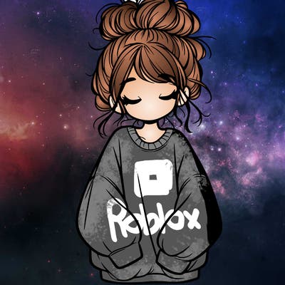 girl with baggy sweatshirt and messy bun