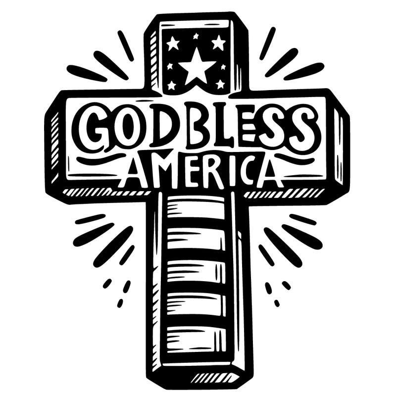 cross god bless america