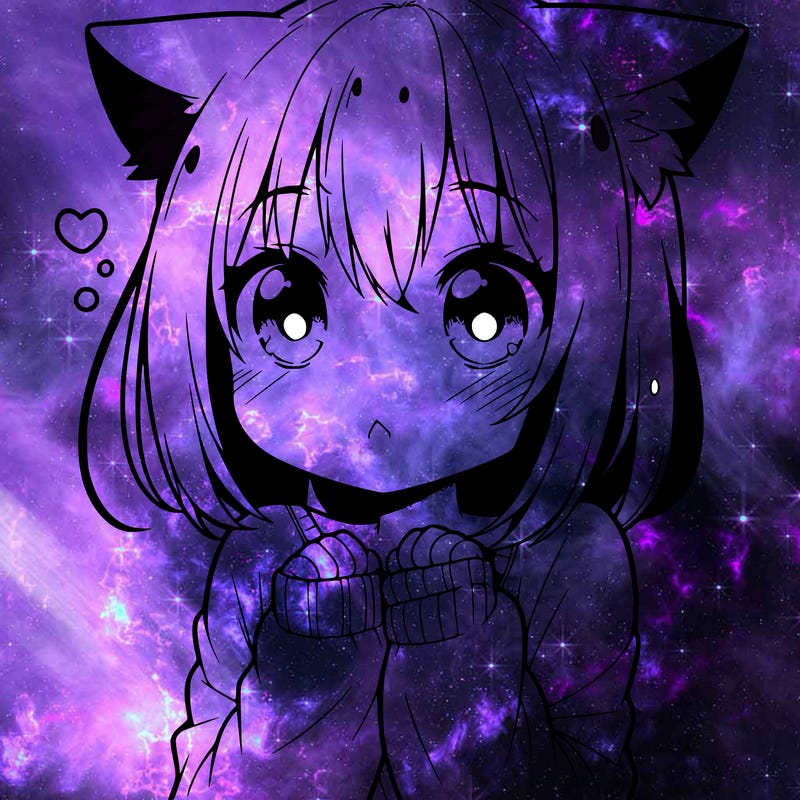 shy anime catgirl