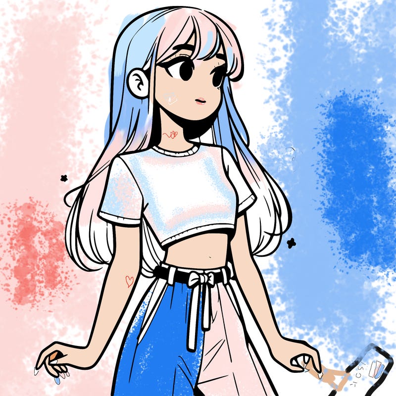 girl in a cute crop top