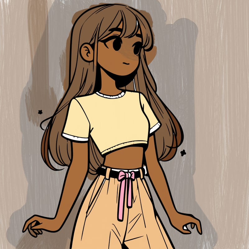 girl in a cute crop top