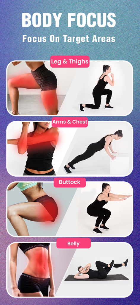 Weight Loss, Workout for Women - Entrenamientos dirigidos en casa para mujeres enfocados en piernas, brazos, glúteos y grasa abdominal