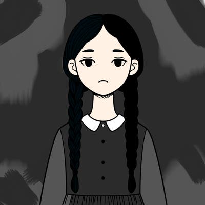 realistic wednesday, addams
