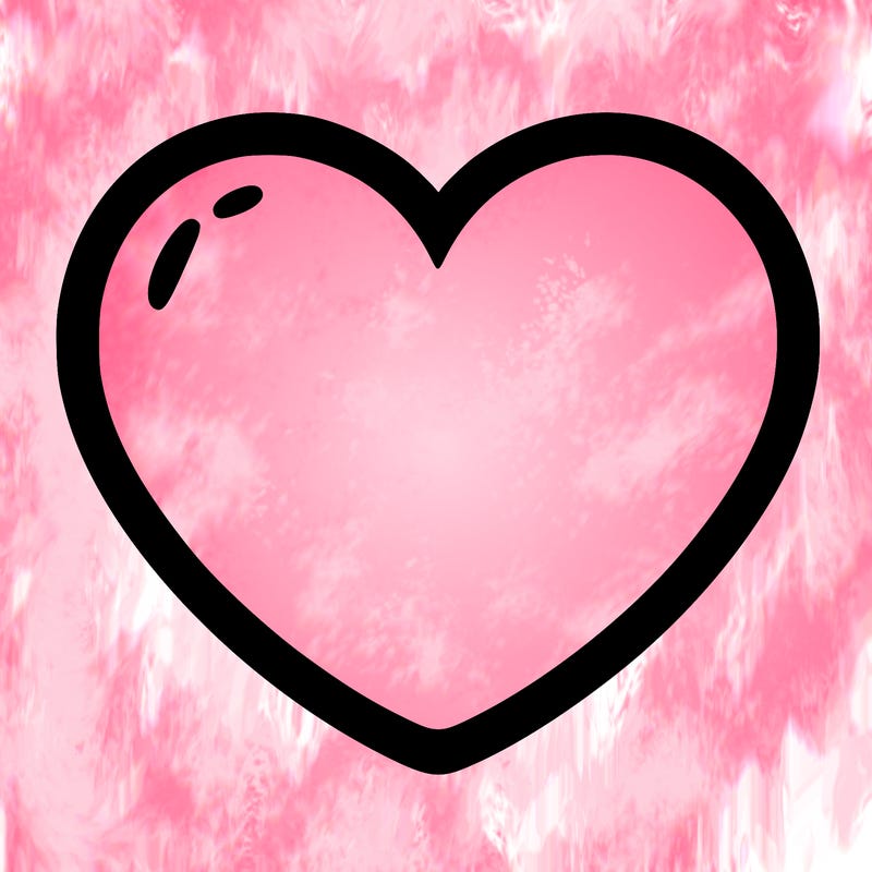 a blank heart