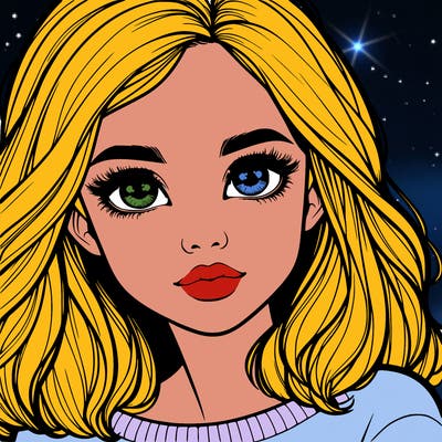 realistic girl whith cute eyes