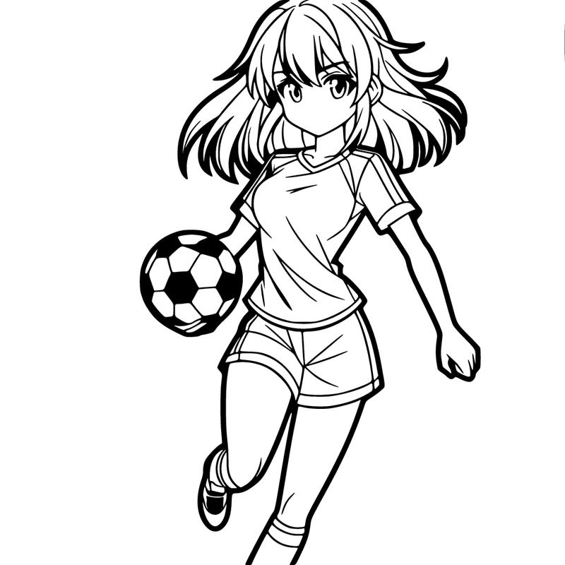 hot anime soccer girl