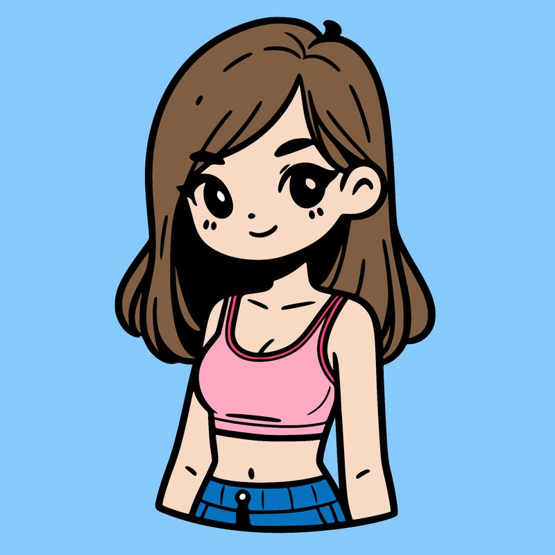 girl with crop top