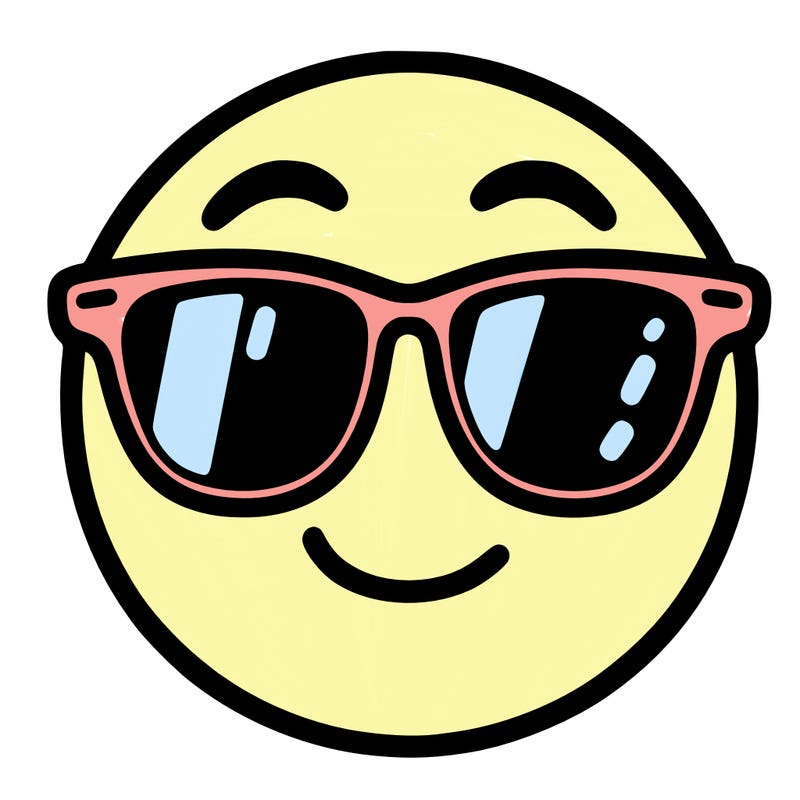 emoji with sunglasses