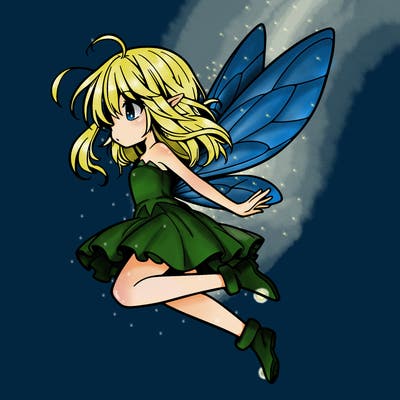 manga fairy flying