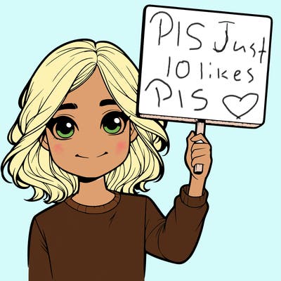 realistic girl holding up a sign