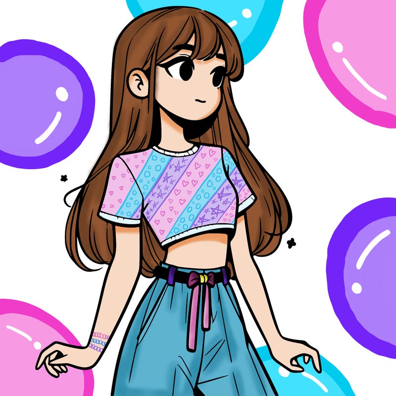girl in a cute crop top