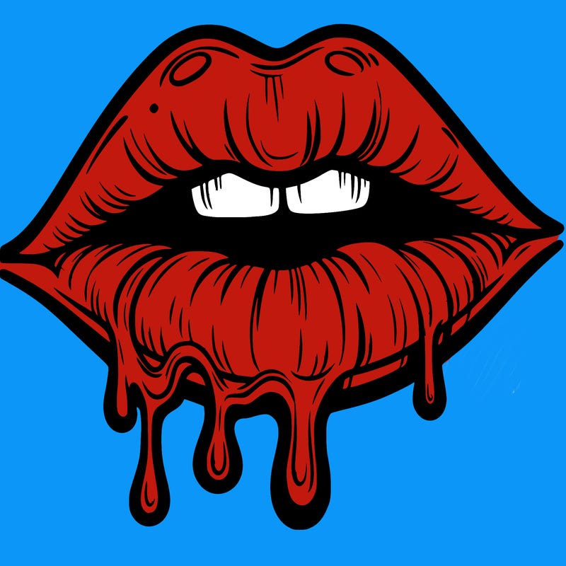 lips that look realistic and drip