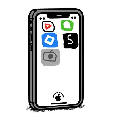 simple blank iphone