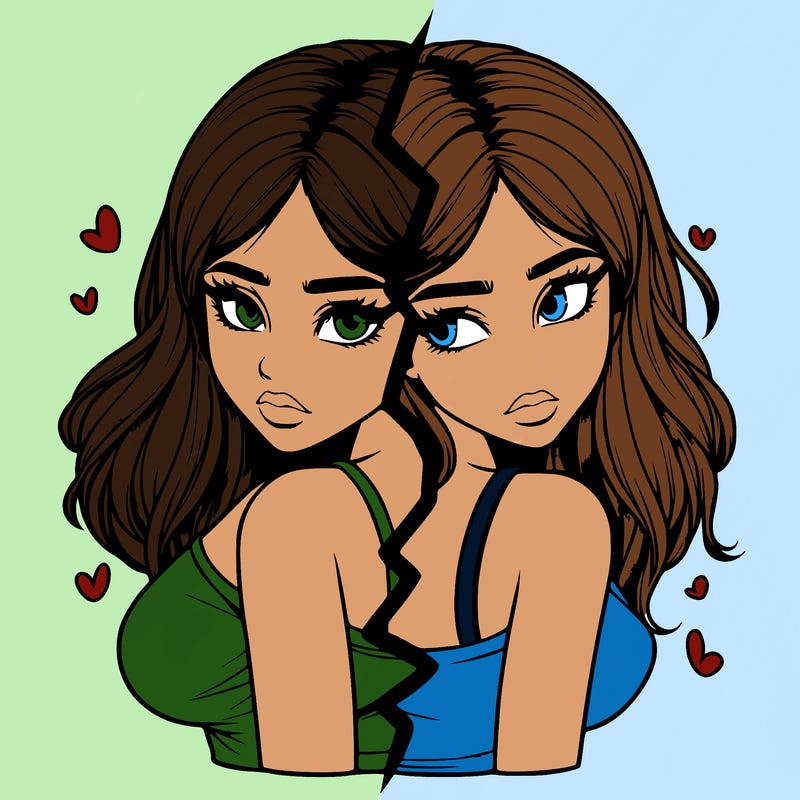 realistic girl split