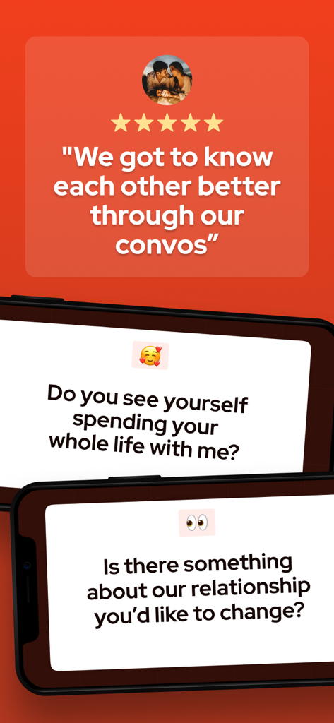 Debatium - Couple Game Convo - Benutzerbewertung und tiefgründige Beziehungsfragen aus der Debatium-App für Paare