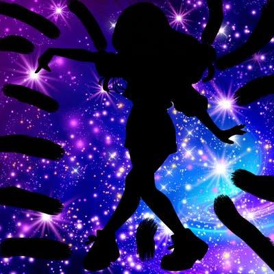 realistic girl danceing