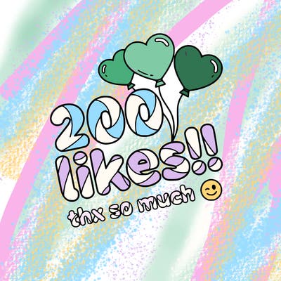 200likes!!! thx so much