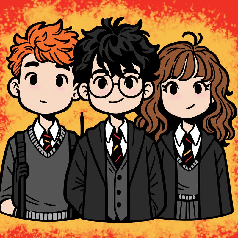 harry potter ron weasley and hermione